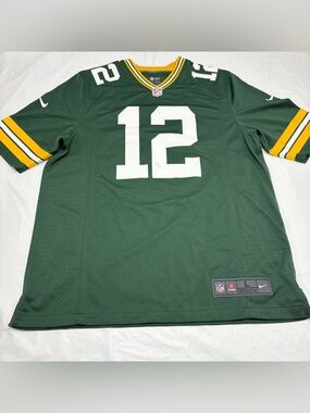 Nike NFL Green Bay Packers Aaron Rodgers #12 Green Jersey Men’s Large
